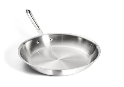 All-Clad D3 stainless steel 10 inch fry pan tri-ply bonded, made in USA, oven safe 600F