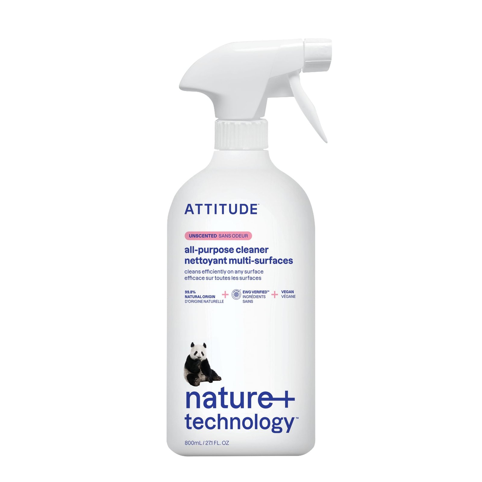 ATTITUDE All-Purpose Cleaner, EWG Verified, mineral-based, fragrance-free