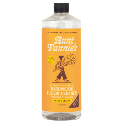 Aunt Fannie's ultra concentrated hardwood floor cleaner, plant-based, no residue