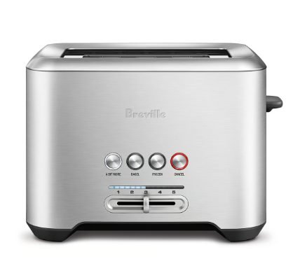 Breville the A Bit More stainless steel 2-slice toaster with progress indicator and removable crumb tray