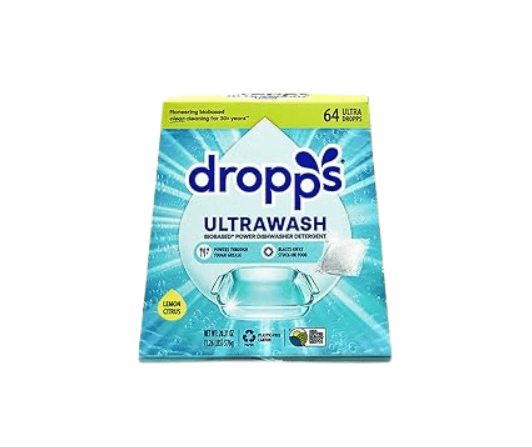 Dropps non toxic dishwasher detergent pods, fragrance-free