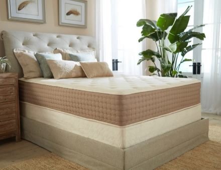 Eco Terra Hybrid Latex Mattress with organic latex, wool, cotton, and pocketed coils
