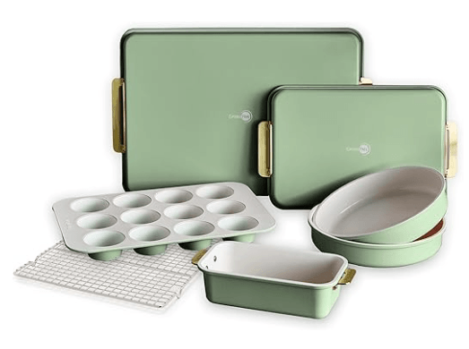GreenPan ceramic nonstick bakeware set, PFAS-free Thermolon coating