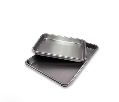 Heritage Steel 2-piece stainless steel baking pan set, USA made