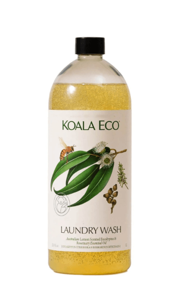 Koala Eco natural laundry wash with lemon eucalyptus and rosemary essential oils