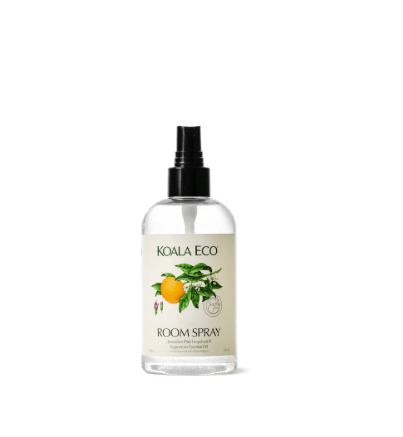 Koala Eco natural room spray with pink grapefruit and peppermint, no synthetic fragrance