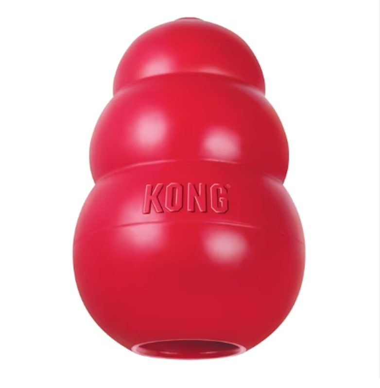 KONG Classic dog toy made from all-natural non-toxic rubber