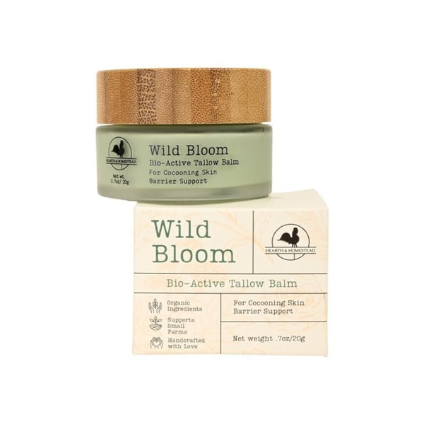 Wild Bloom blue tansy and tallow face balm non-toxic moisturizer