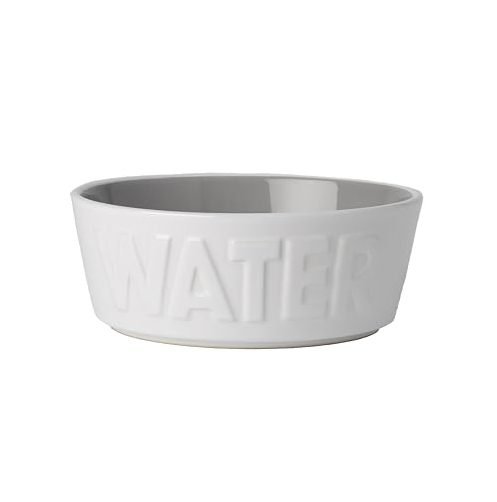PetRageous Designs Back to Basics stoneware dog bowl, food-safe glazed ceramic