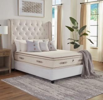 PlushBeds Botanical Bliss Organic Latex Mattress with certified organic latex layers