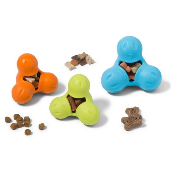 West Paw Zogoflex Tux BPA-free treat-dispensing chew toy, non-toxic dog dental enrichment