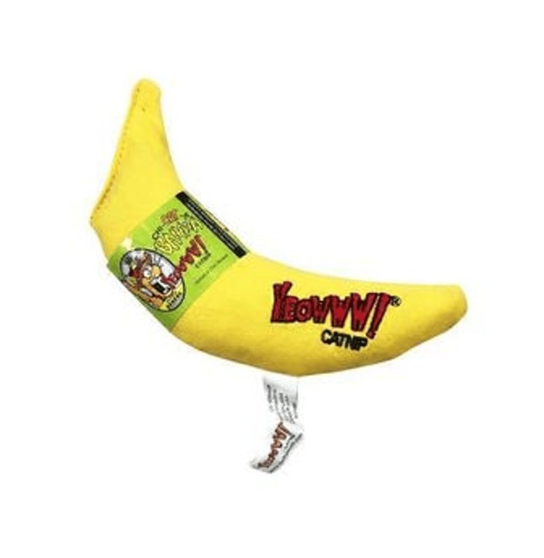 Yeowww! organic catnip banana cat toy made with 100% certified organic catnip