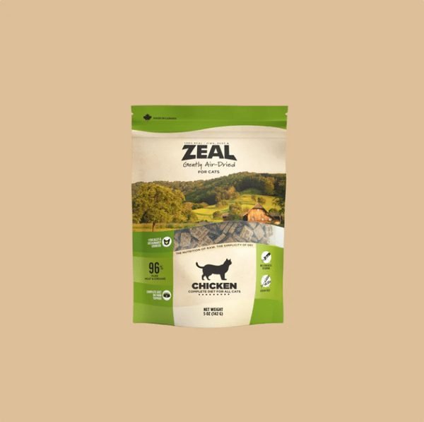 Zeal Canada Air-Dried Chicken Recipe for Cats, high-protein nutrient-dense formula