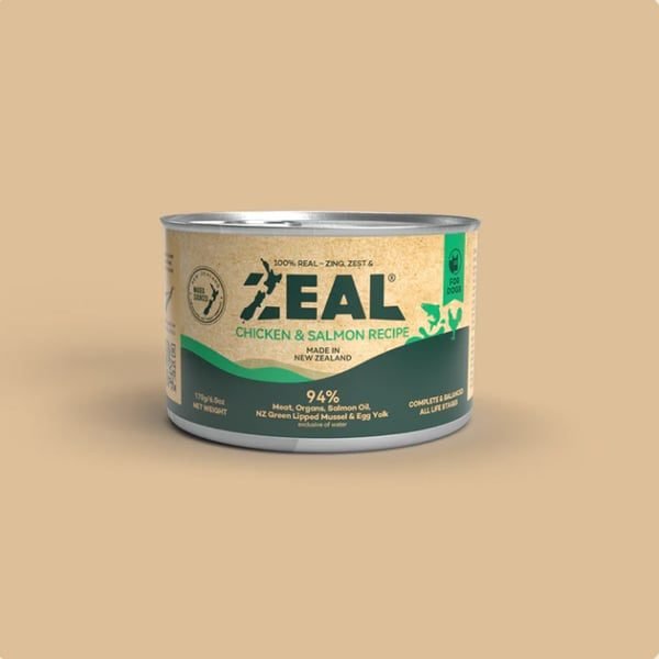 Zeal New Zealand Wet Food Chicken and Salmon Recipe for Dogs, omega-3 and protein rich