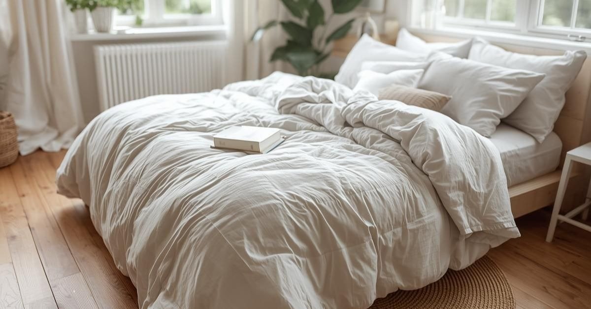 Non-toxic organic mattress alternatives and clean bedroom setup