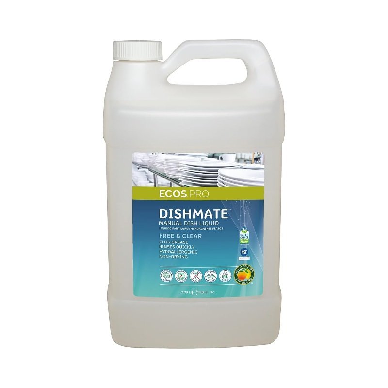 ECOS Dish Soap Free and Clear, EPA Safer Choice certified, fragrance-free plant-based dish soap