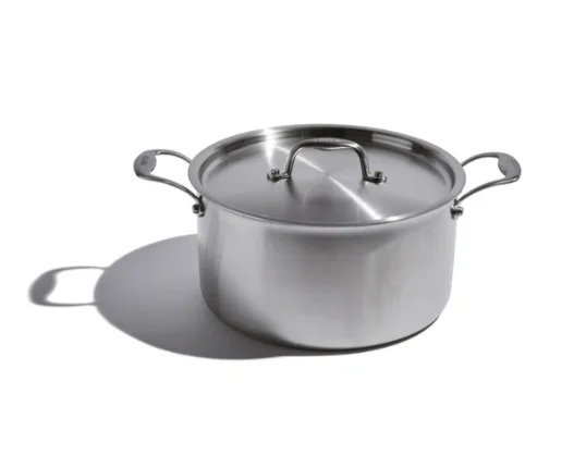 Heritage Steel Eater Series 8 Quart Stock Pot with Lid, 5-ply stainless steel, made in USA