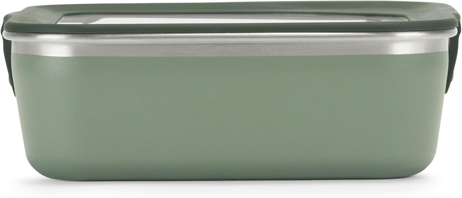 Klean Kanteen Rise 23oz stainless steel food box in Sea Spray with leakproof silicone lid