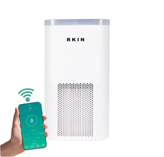 RKIN AH-14 compact medical grade HEPA 14 air purifier for bedroom allergens