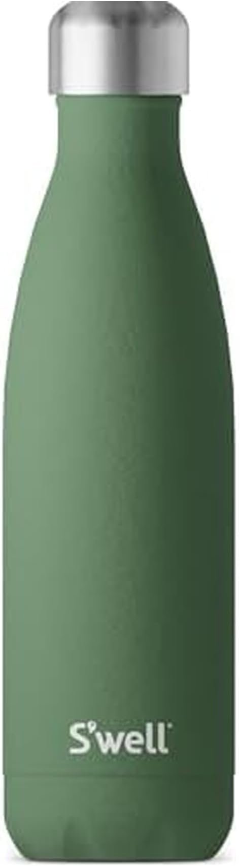 S'well Original 17oz Green Jasper triple-layered vacuum insulated stainless steel water bottle BPA-free
