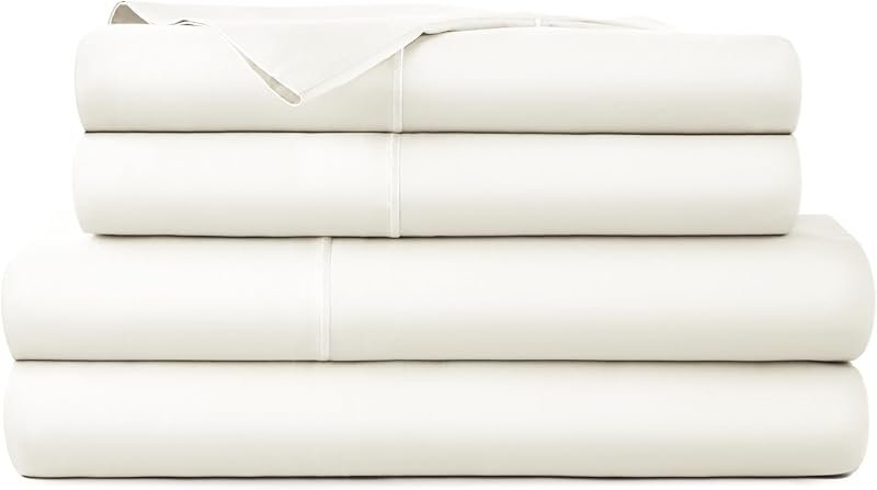 Whisper Organics 100% Organic Cotton Sheet Set, GOTS certified, 300 thread count