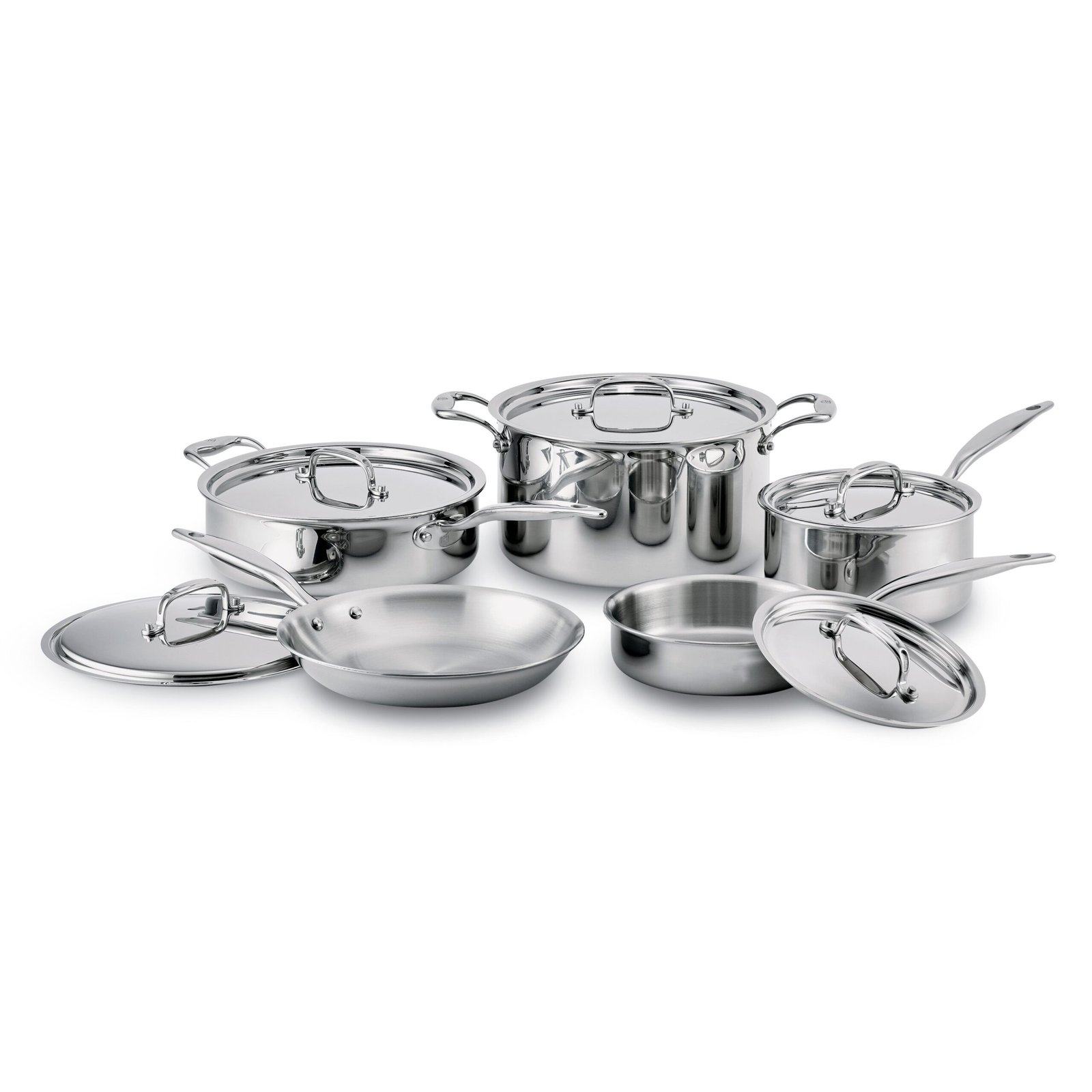 Heritage Steel Titanium Series 10-Piece Cookware Set 316Ti stainless steel made in USA