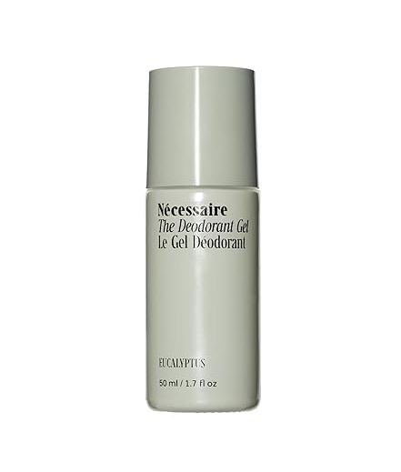 Nécessaire The Deodorant Gel Eucalyptus aluminum-free AHA mandelic acid niacinamide vitamin B5 no baking soda dermatologist tested non toxic