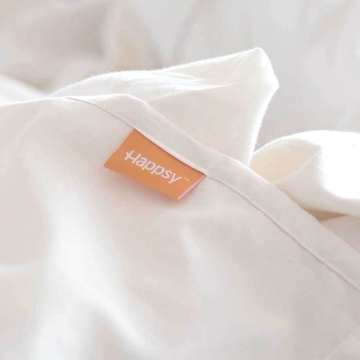 Happsy Organic Cotton Sheet Set, GOTS certified organic cotton, 300 thread count sateen weave, MADE SAFE certified