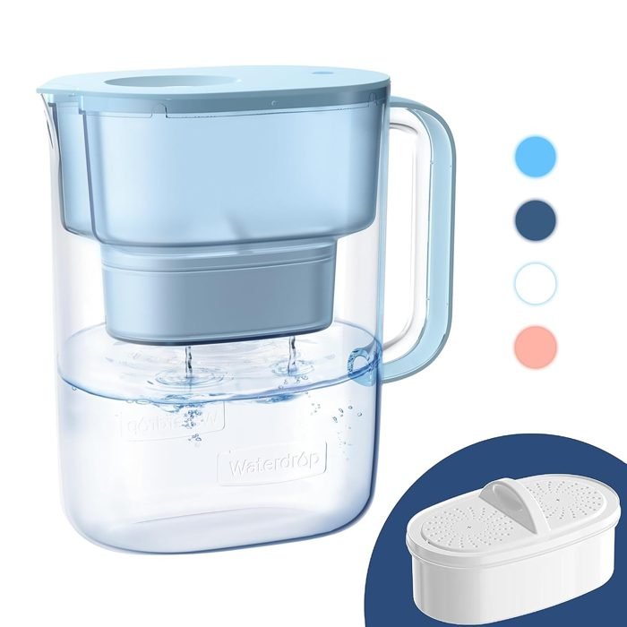 Waterdrop PT-07B Lucid Water Filter Pitcher, 10-cup, NSF/ANSI 42 and 372 certified, reduces PFOA PFOS chlorine mercury