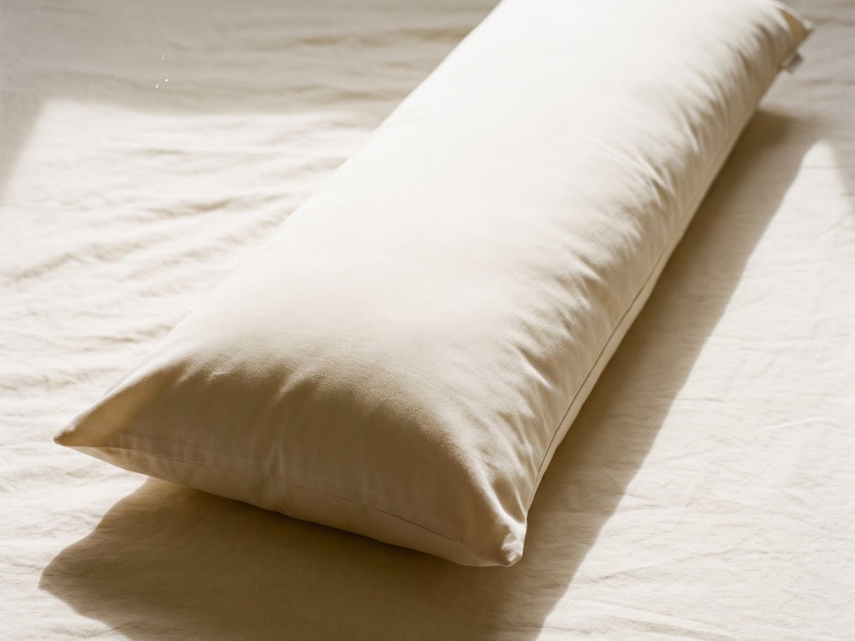 Homepage 11 Circadian Body Pillow in organic cotton with adjustable natural fill