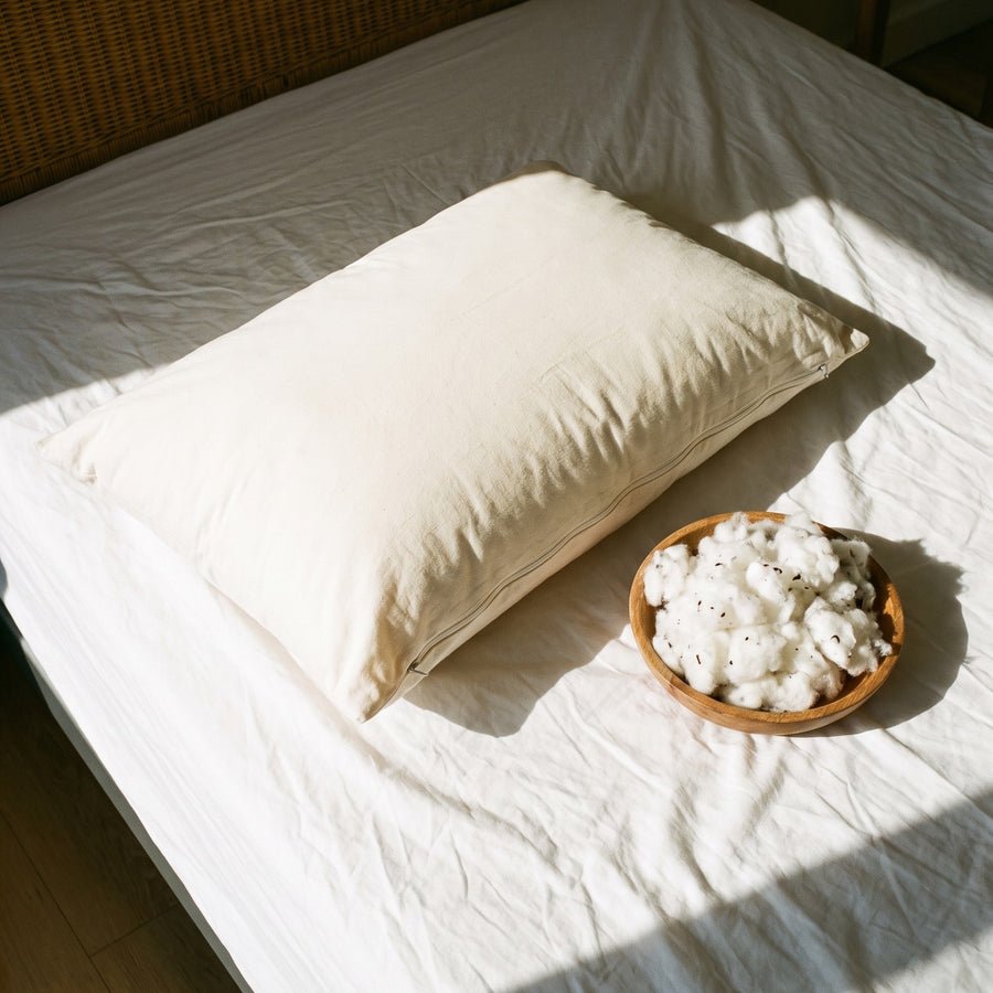 Circadian Organic Cotton Pillow, one of the best non-toxic pillows, GOTS certified organic cotton fill and cover