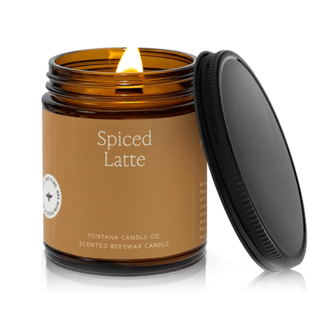Fontana Candle Co Wood Wick Beeswax Candle, MADE SAFE certified, beeswax coconut oil pure essential oils, 40 hours