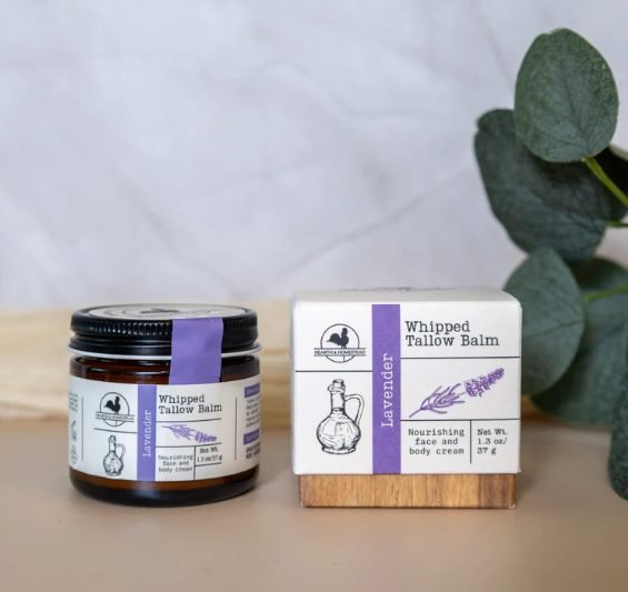 Hearth and Homestead bio-active face balm grass-fed tallow non-toxic hydrating vitamins A D E K