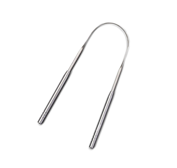 Huppy Stainless Steel Tongue Cleaner, scraper, odor-reducing