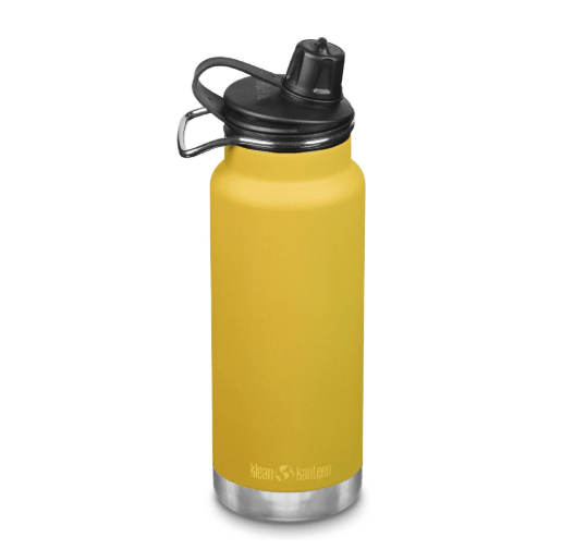 Klean Kanteen TKWide 32oz lead-free insulated stainless steel water bottle with chug cap
