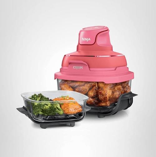 Ninja Crispi 4-in-1 glass air fryer PFAS-free non toxic countertop cooking system