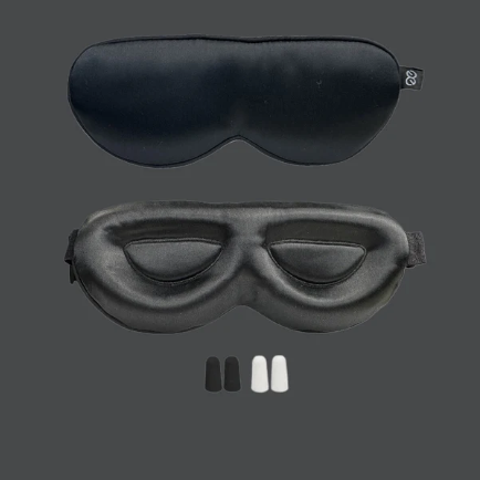 Promeed 3D contour mulberry silk sleep eye mask with earplugs included OEKO-TEX certified best value