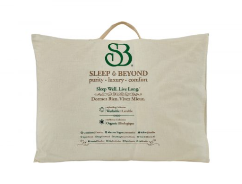 Sleep and Beyond myMerino wool pillow GOTS certified organic naturally hypoallergenic dust mite resistant no pesticides