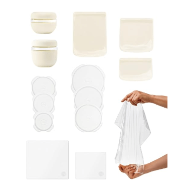 W&P Porter LFGB certified silicone reusable storage bags variety pack
